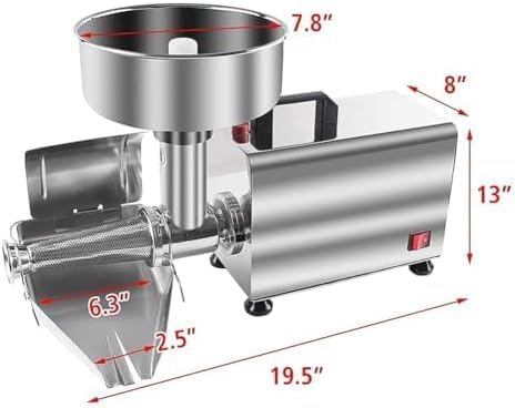 Electric Stainless Steel Tomato Strainer Food Milling Machine U650415