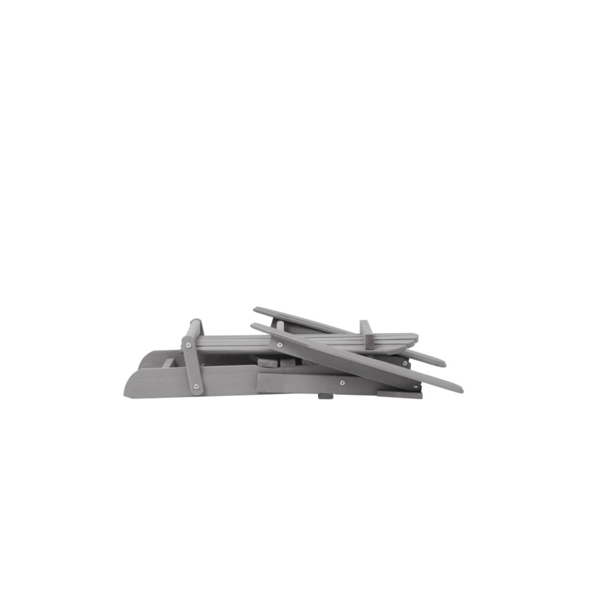 Wood Folding Adirondack Chair Set of 2 Gray U858