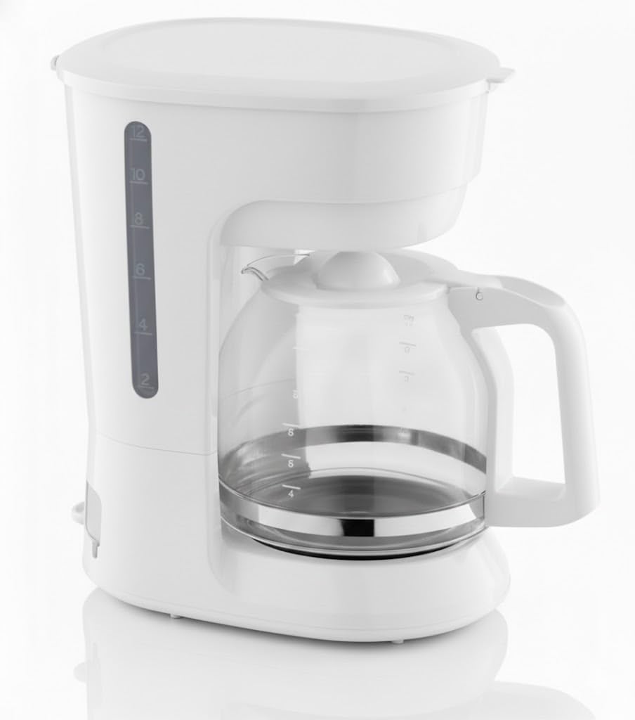 12-Cup Coffee Maker with Non-Drip Carafe, Keep Hot Plate, Black D1014