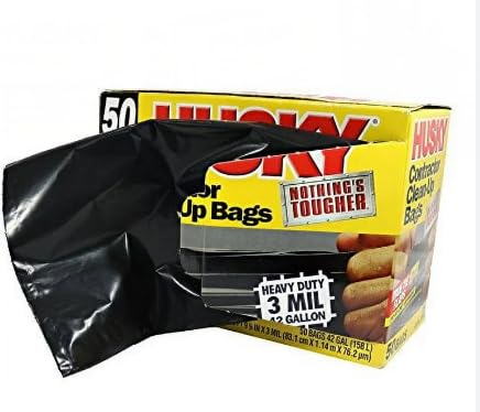 42 Gallon Heavy Duty Black Trash Bags X6087