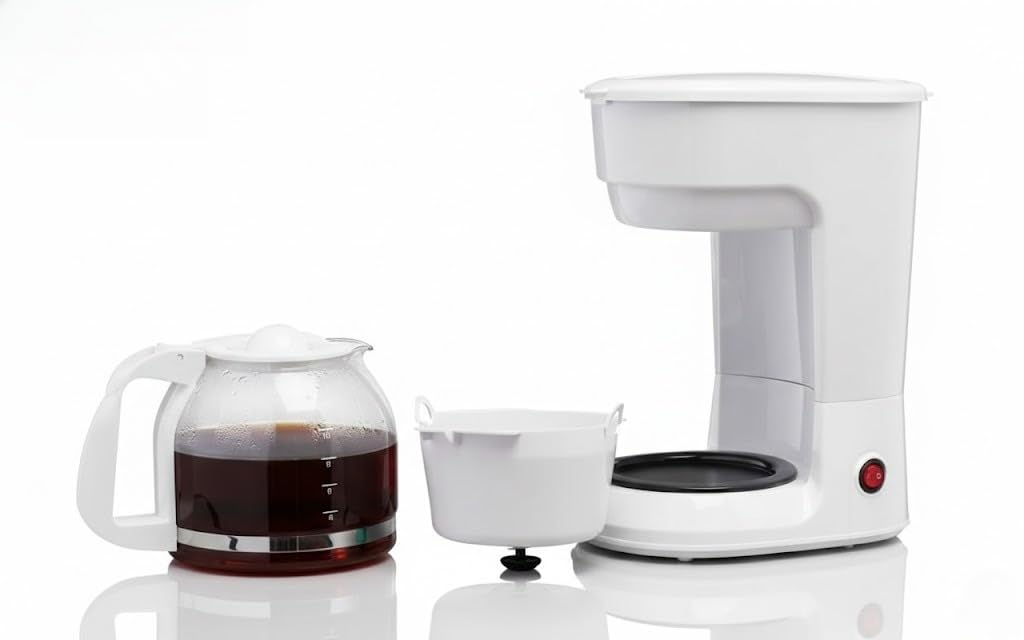 12-Cup Coffee Maker with Non-Drip Carafe, Keep Hot Plate, Black D1014