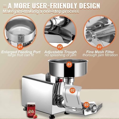 Electric Stainless Steel Tomato Strainer Food Milling Machine U650415