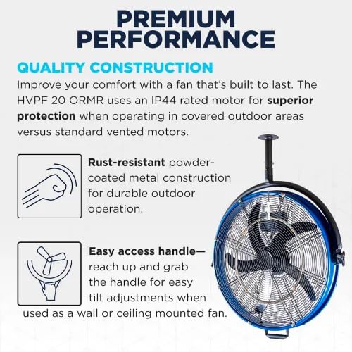 20 Inch 3-Speed Metal Misting Fan Q2567