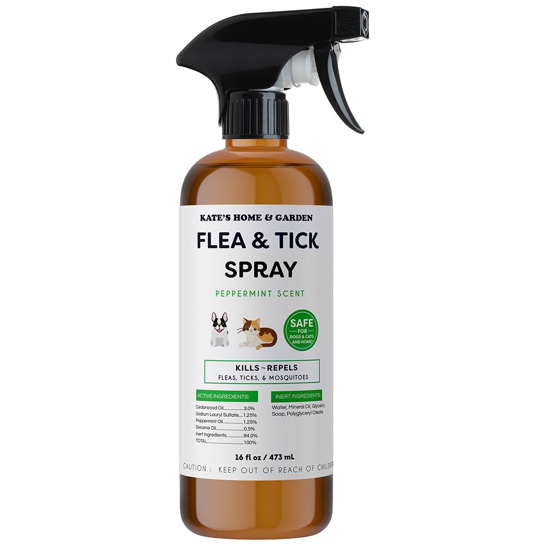 Flea and Tick Spray for Dogs & Cats 16oz E412623