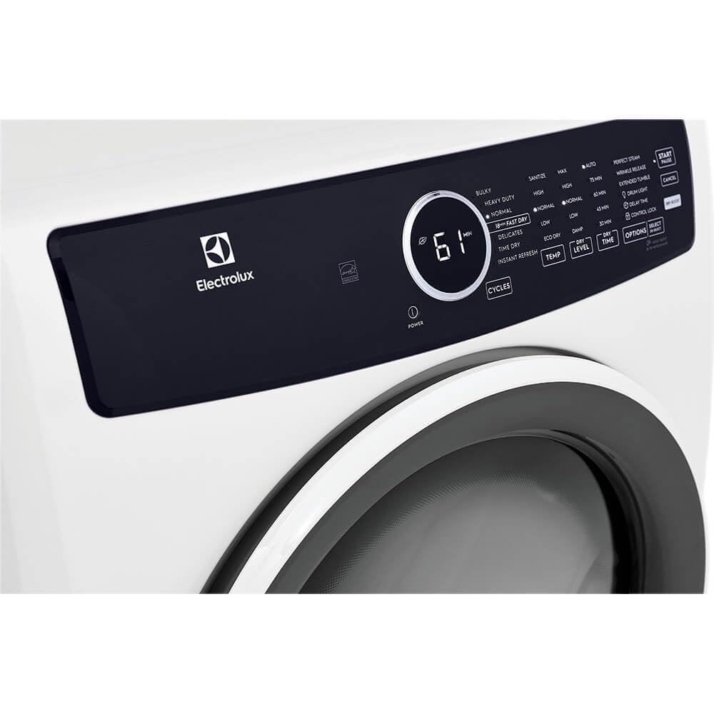 8 cu. ft. Electric Dryer with Instant Refresh in White K646