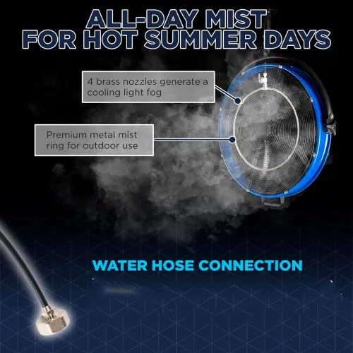 20 Inch 3-Speed Metal Misting Fan Q2567