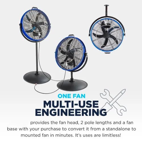 20 Inch 3-Speed Metal Misting Fan Q2567