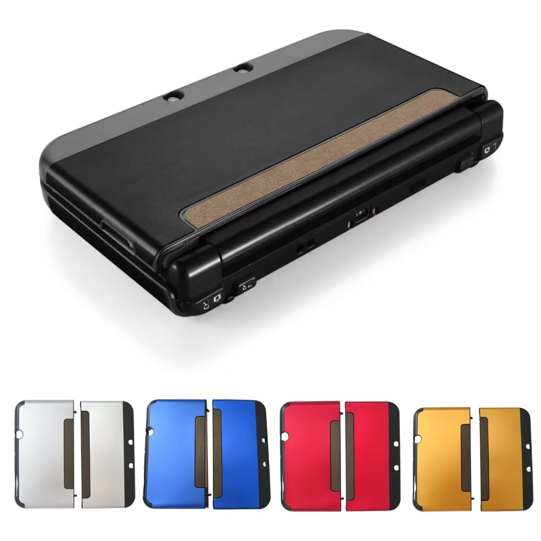 Black Aluminum Plastic Protective Hard Shell Case for New 3DS XL LL P4804