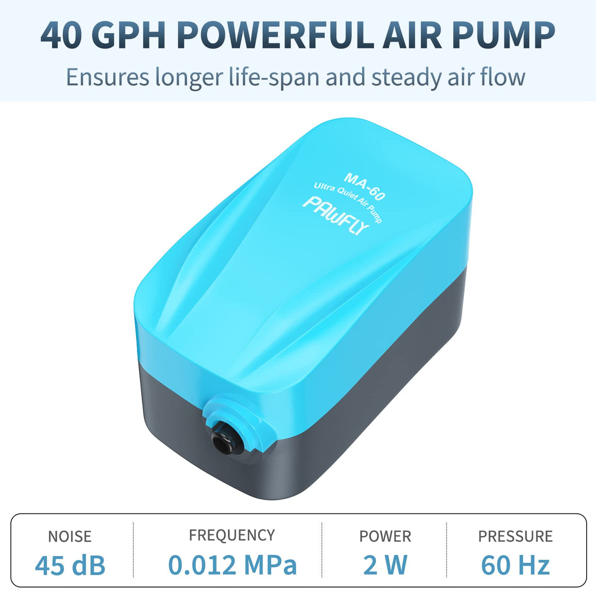 Aquarium Air Pump with Sponge Filter Kit Q999221