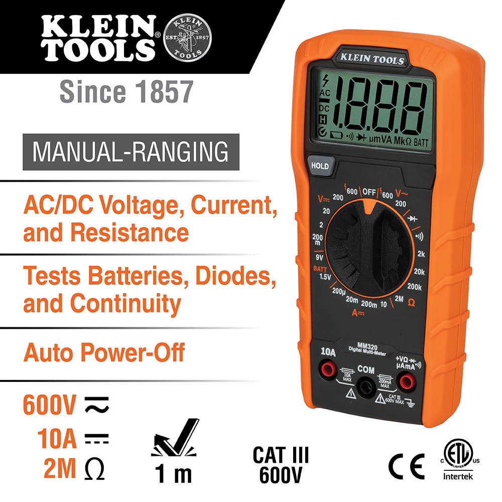 Digital Multimeter Electrical Test Kit with Carrying Case L714510