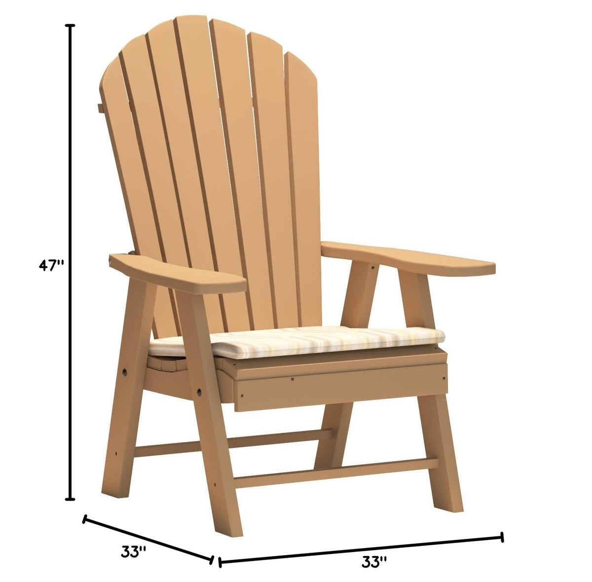 Poly Upright Adirondack Chair I6804