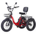 Electric Tricycle for Adults, 750W, 48V13Ah, 20"x4.0" Folding Fat Tire 3 Wheel Electric Trike E714829