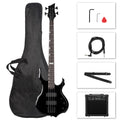 Full Size Flame Design Electric Bass Guitar Kit N116833