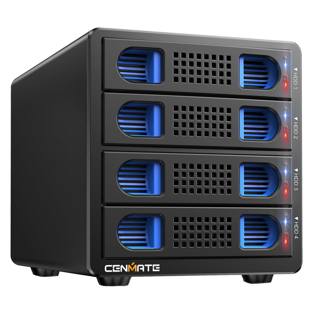 4 Bay Hard Drive Enclosure with Cooling Fan F63243