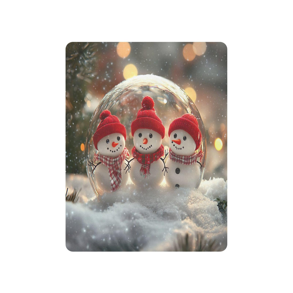 Snowmen Crystal Ball Crib Sheet 52" x 28" Q873