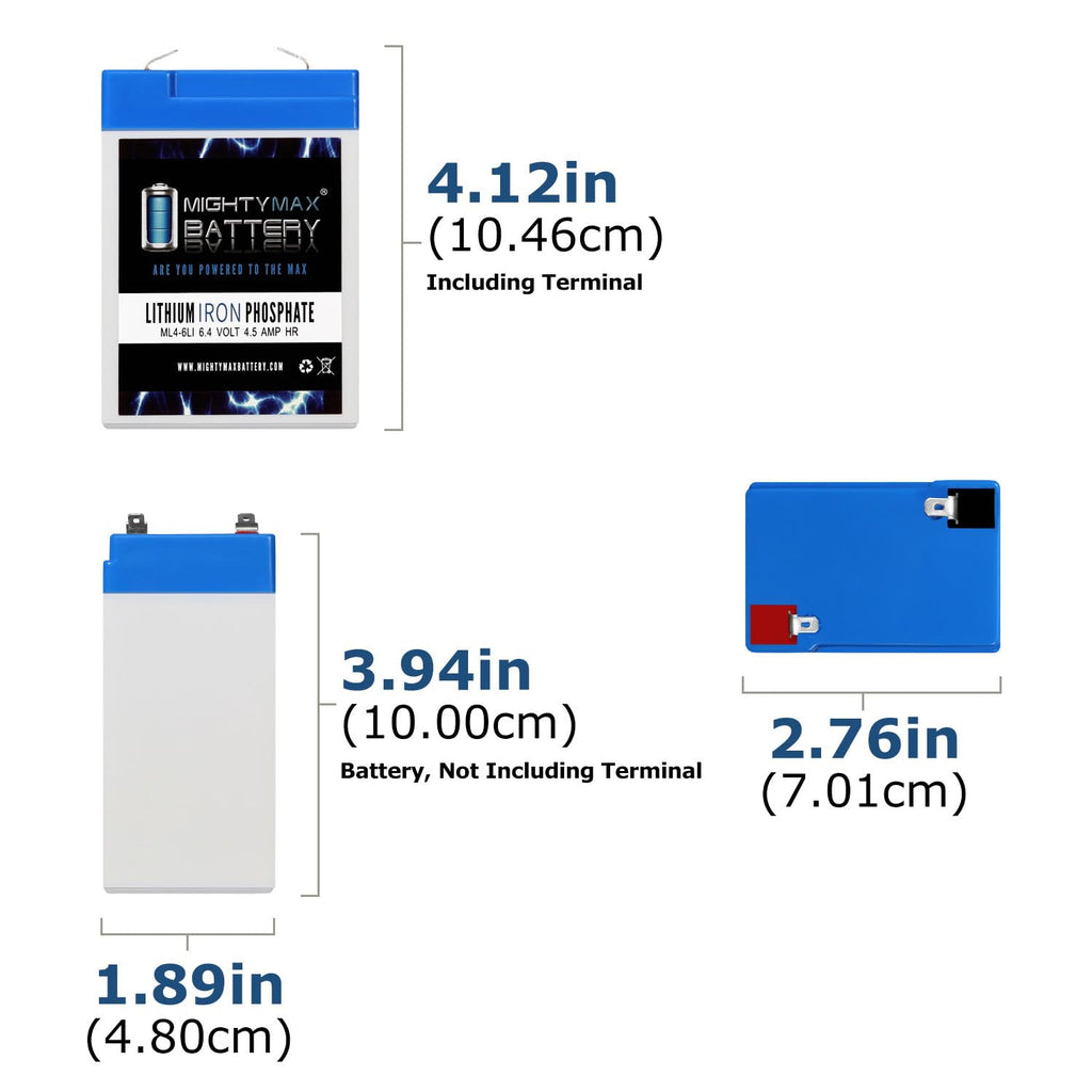 6V 4.5AH Lithium Replacement Battery W32244