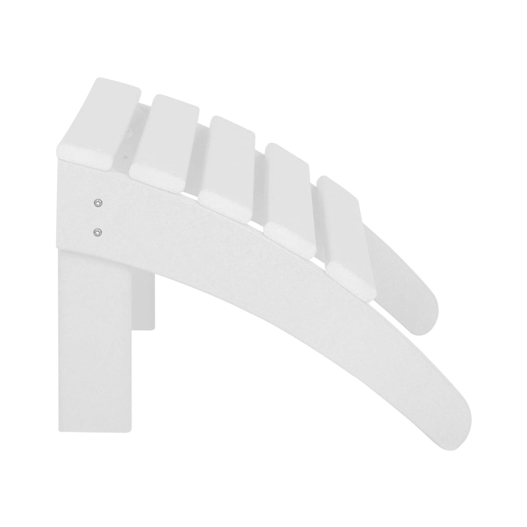 White All Weather Poly Lumber Adirondack Ottoman R4474