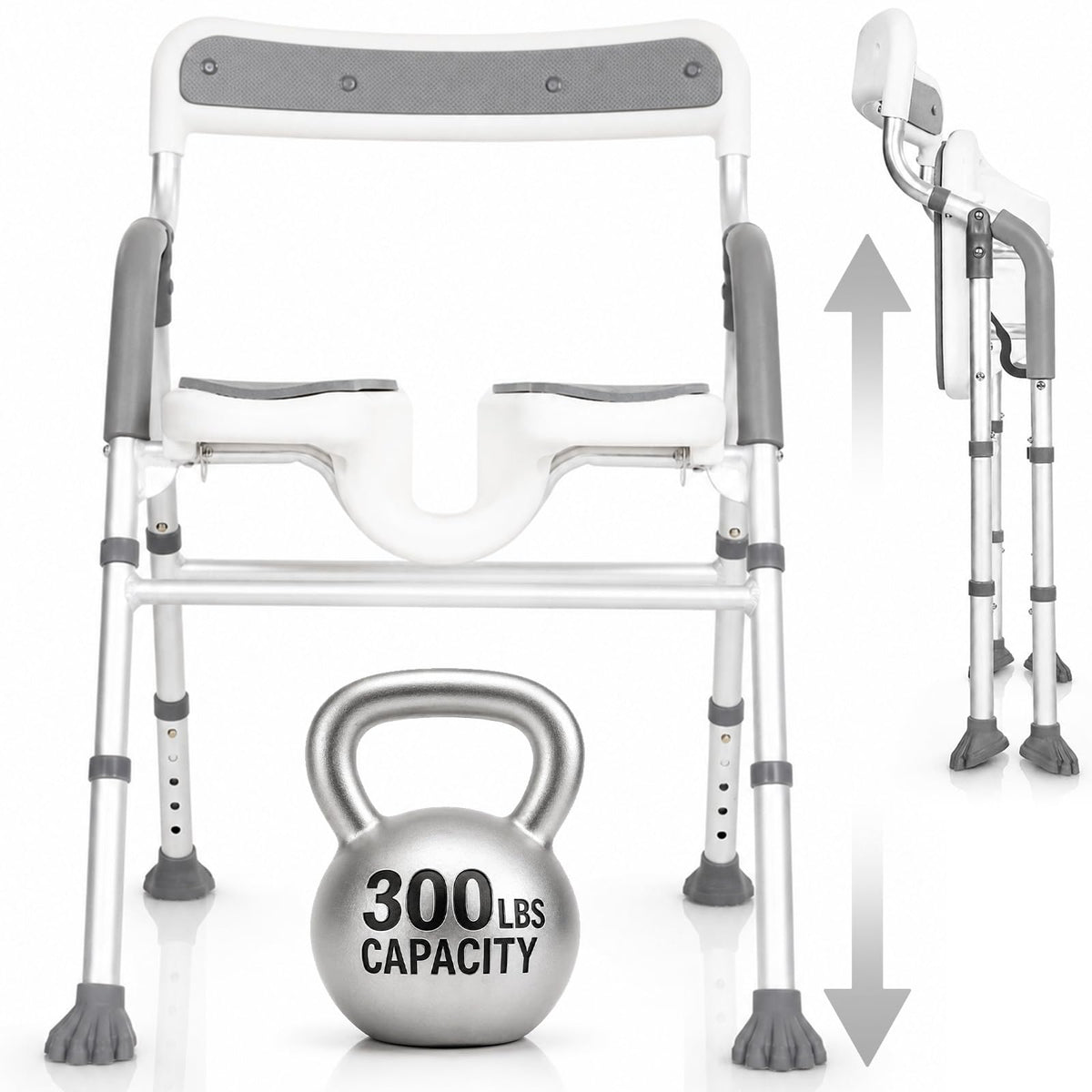 U-Shaped Shower Chair with Arms K667