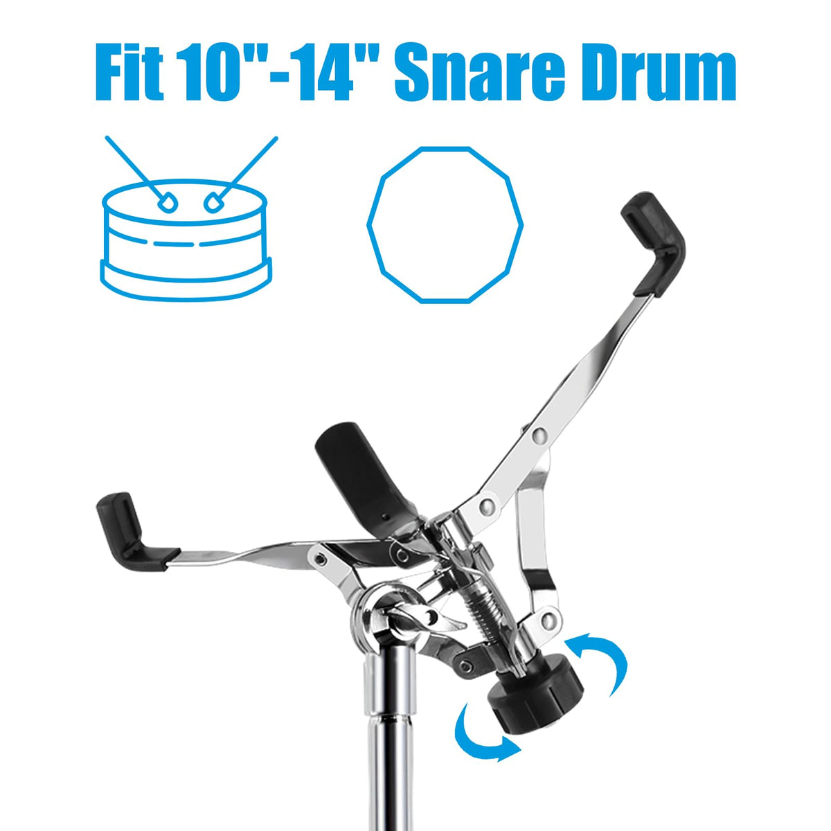 Height Adjustable Double Braced Snare Drum Stand Z4658