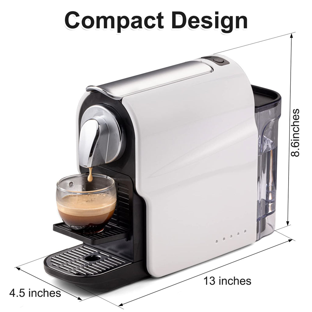 Espresso Pod Machine, 20 Bar, 22oz Removable Water Tank, 1350W R4627