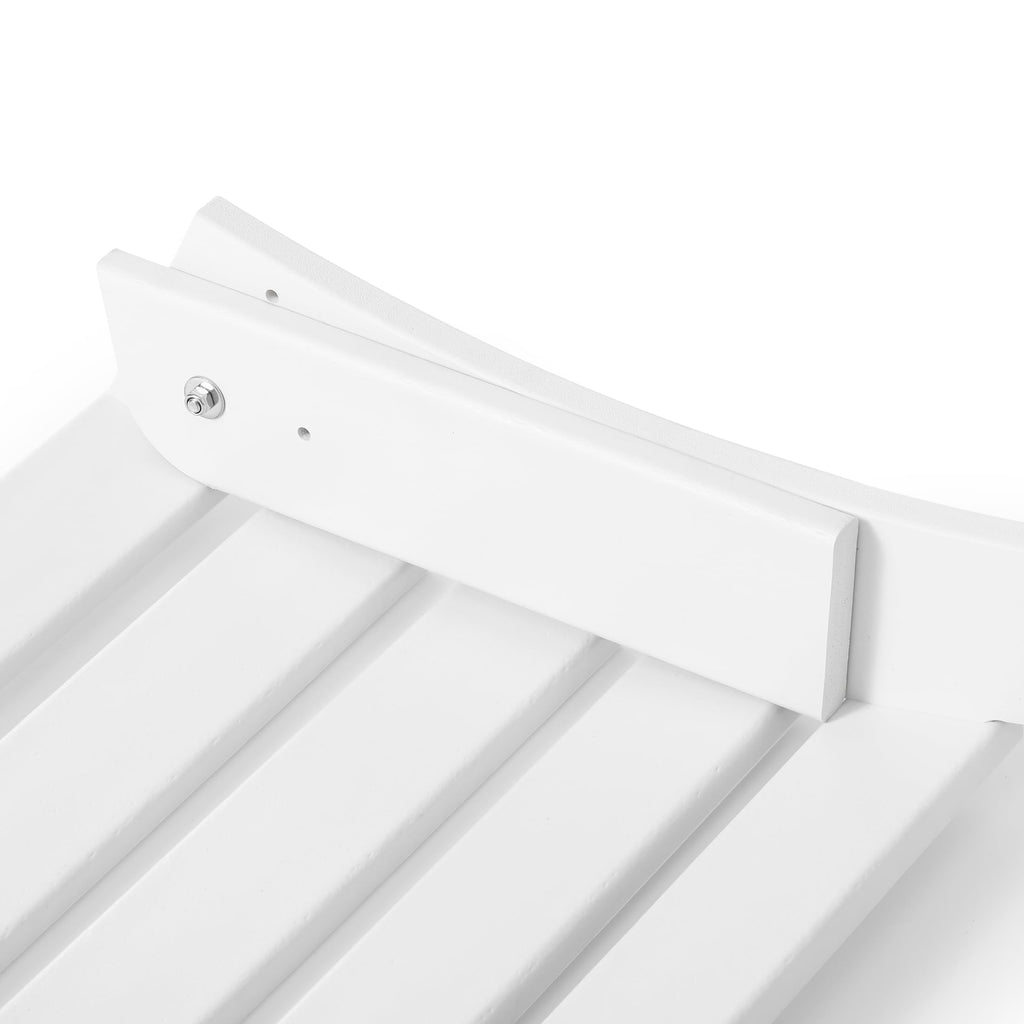 White All Weather Poly Lumber Adirondack Ottoman R4474
