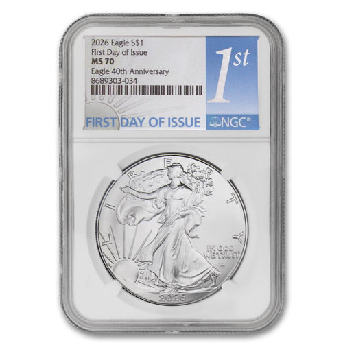 1 oz American Silver Eagle Coin MS-70 I617