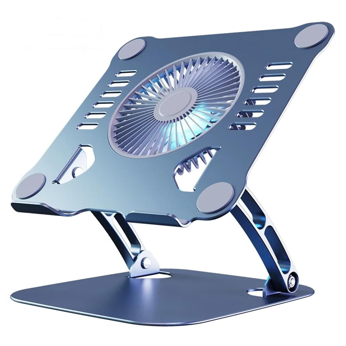 Laptop Cooling Pad Stand Blue & Gray Y741756
