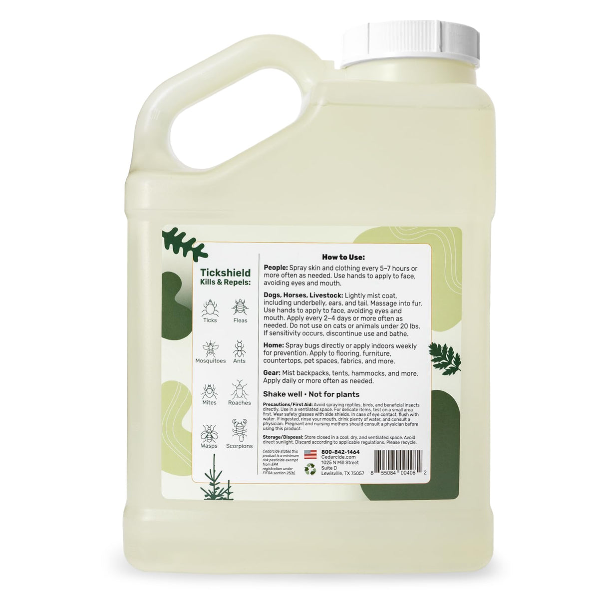Cedar Oil Tick & Mosquito Repellent Spray M1203