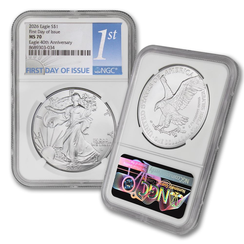 1 oz American Silver Eagle Coin MS-70 I617