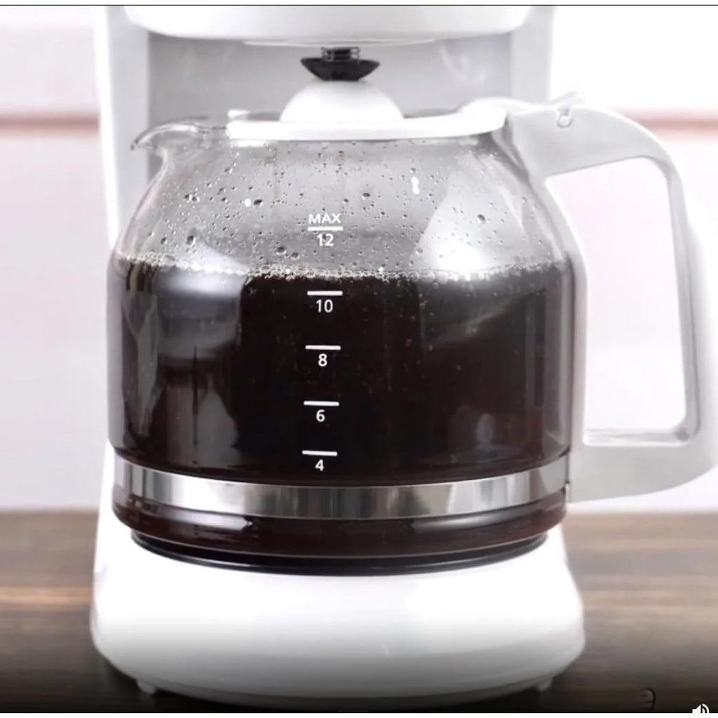 12-Cup Coffee Maker with Non-Drip Carafe, Keep Hot Plate, Black D1014