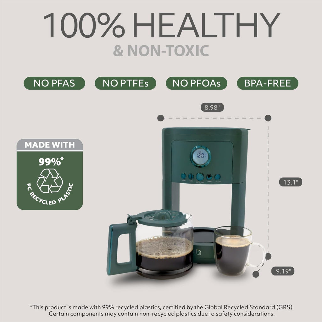 12-Cup Programmable Drip Coffee Maker with Glass Carafe H87833