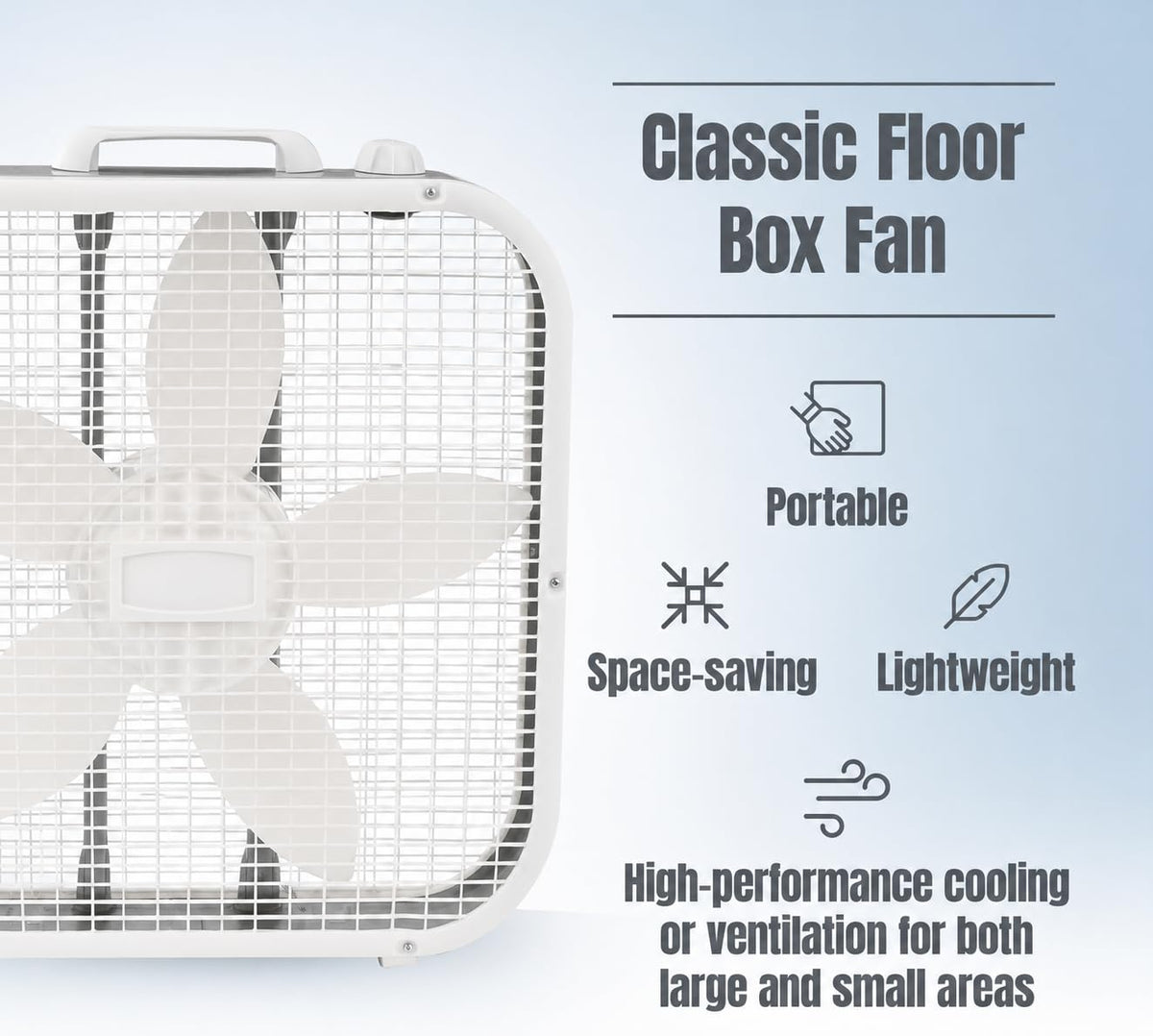 20 Inch 3 Speed Box Fan E304