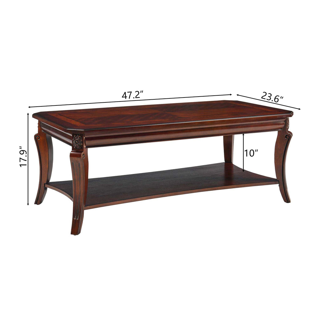 Set of 3 Solid Wood Coffee Table P9494