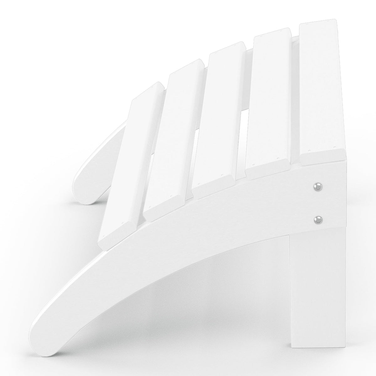 White All Weather Poly Lumber Adirondack Ottoman R4474