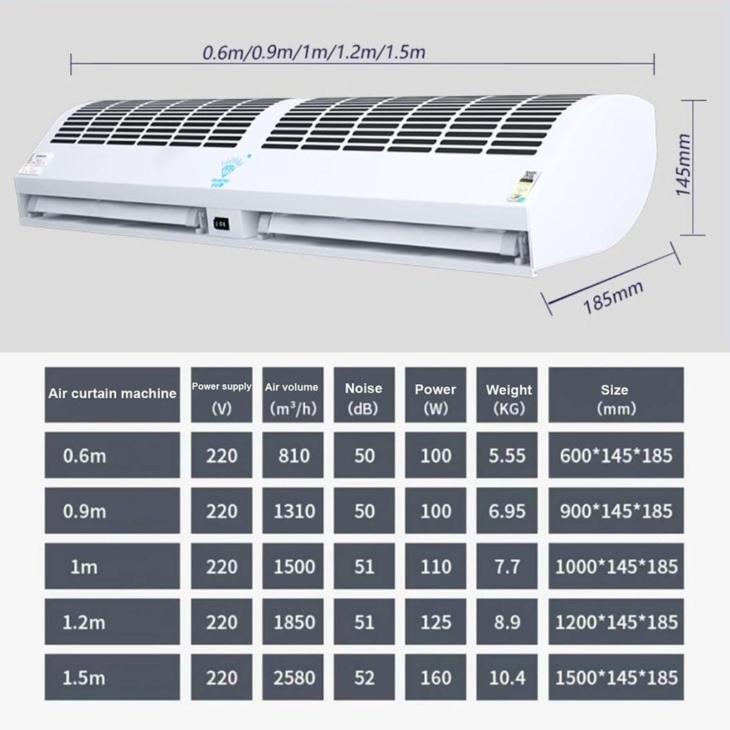 Wall-Mounted Air Curtain, 2 Speed Settings, 60cm K33609