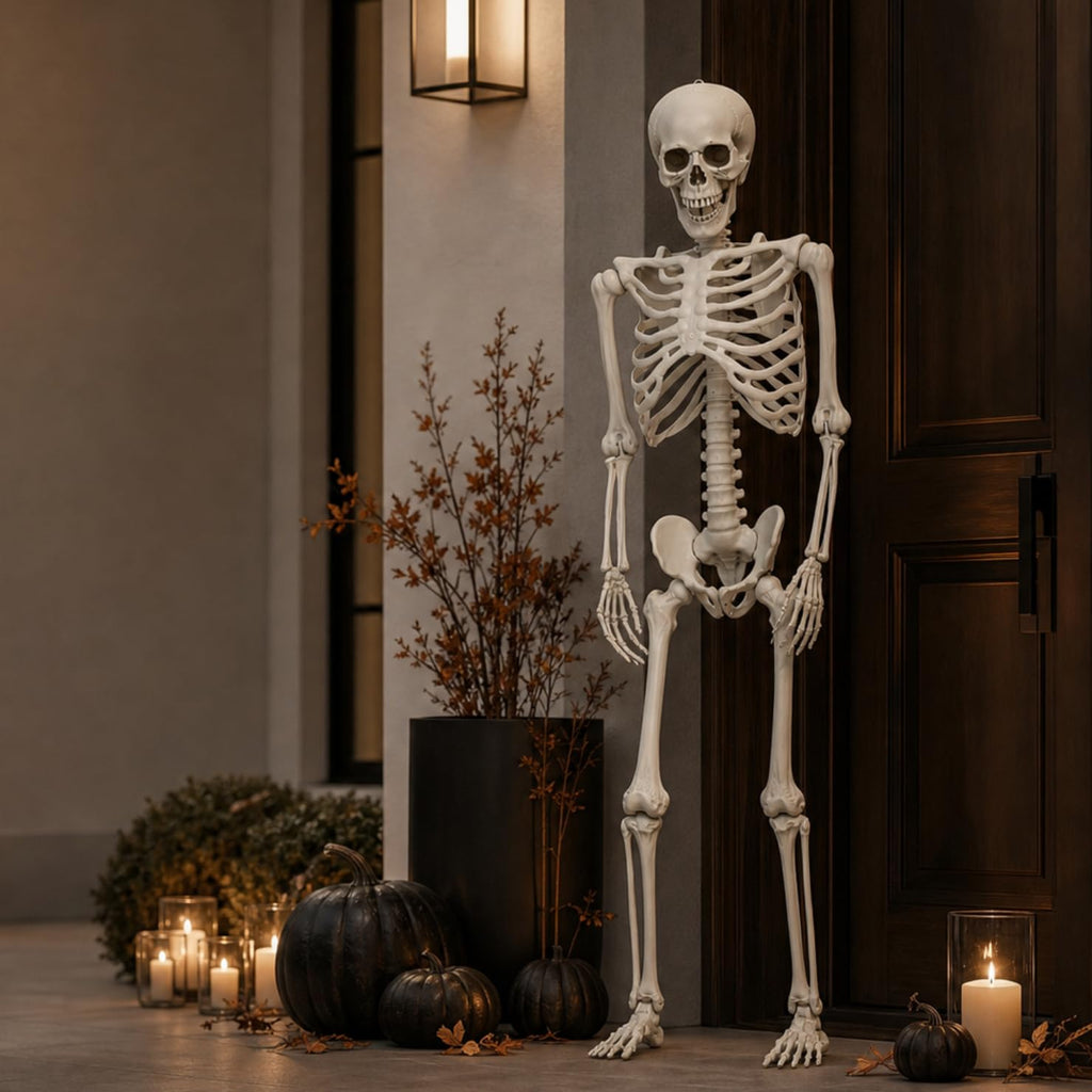 5.4 Ft White Skeleton with Movable Joints Z408