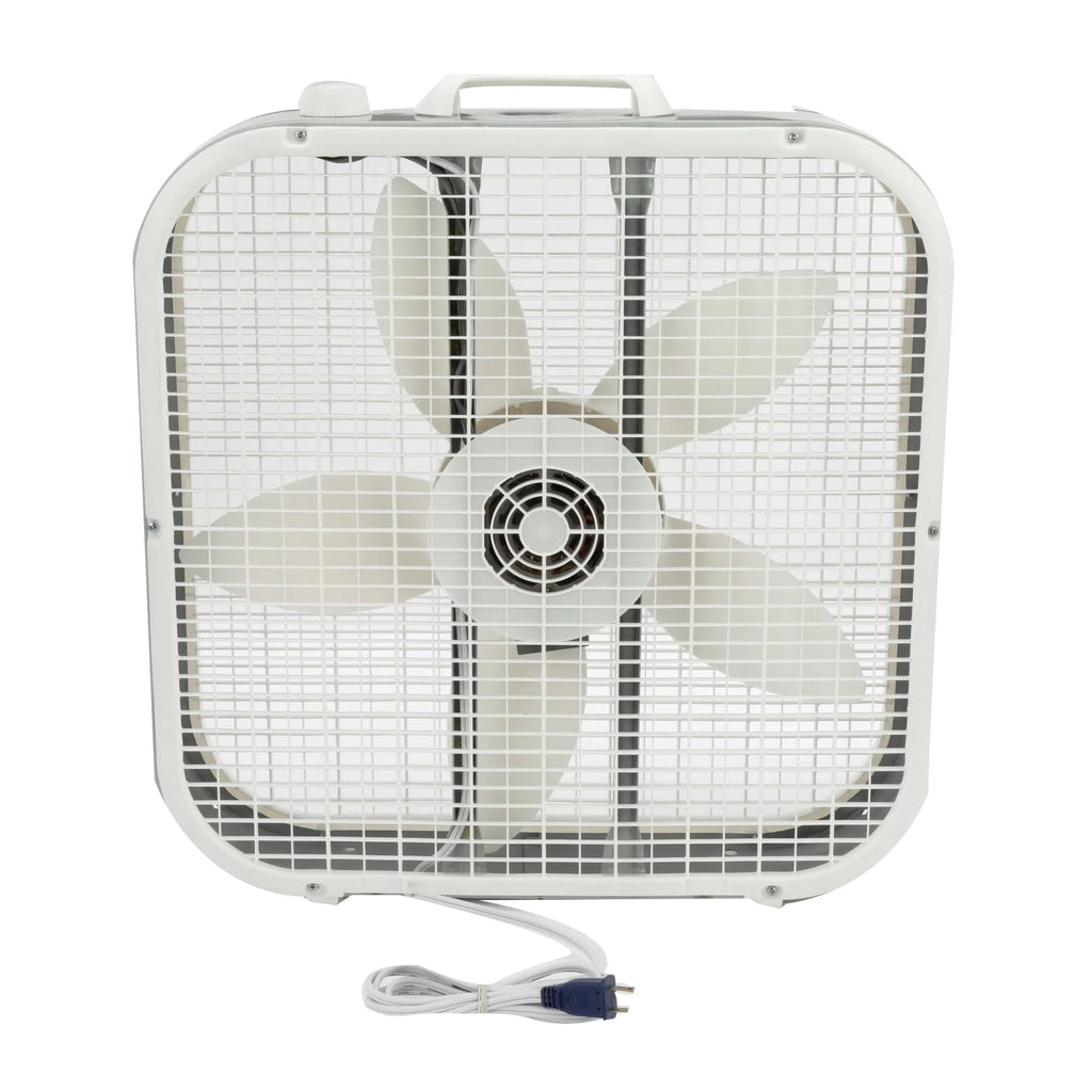 20" Classic Box Fan, 3 Speeds, White A399