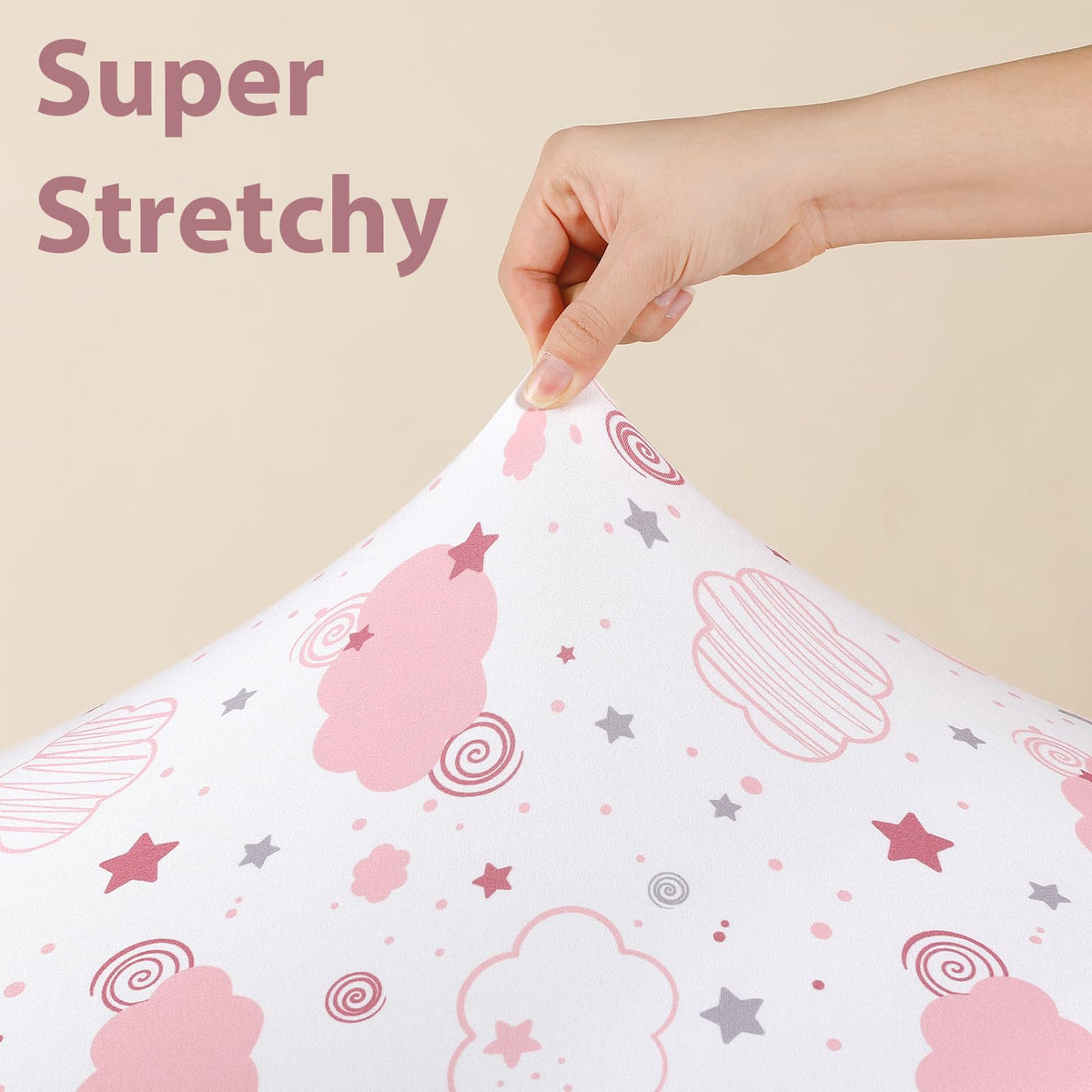 3 Pack Fitted Crib Sheets 52”x28” Y8345