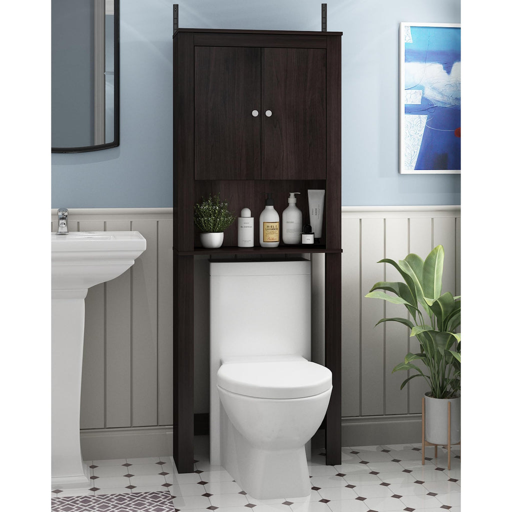 Black Over The Toilet Storage Cabinet R571