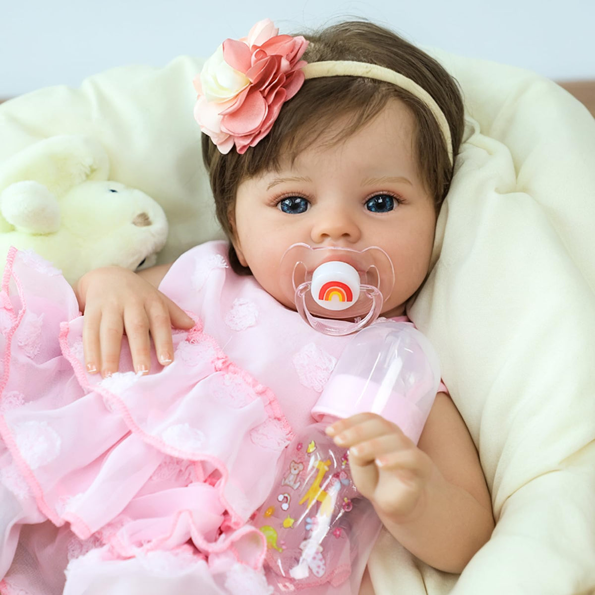 20 Inch Lifelike Reborn Baby Doll Girl with Soft Weighted Body M266228
