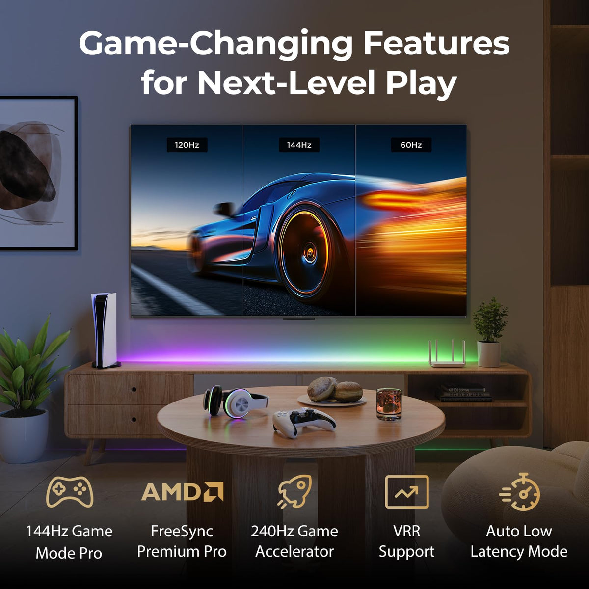 55" 4K MiniLED 144Hz Smart TV R690936