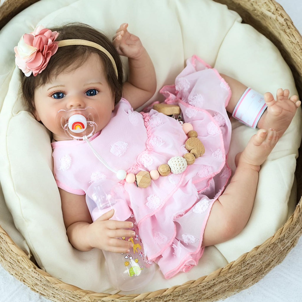 20 Inch Lifelike Reborn Baby Doll Girl with Soft Weighted Body M266228