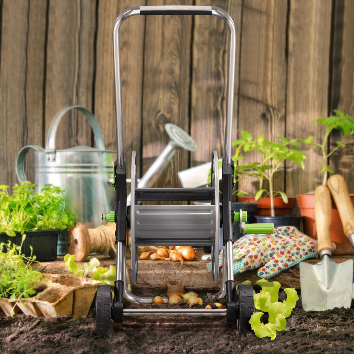 Garden Hose Reel Cart B505566