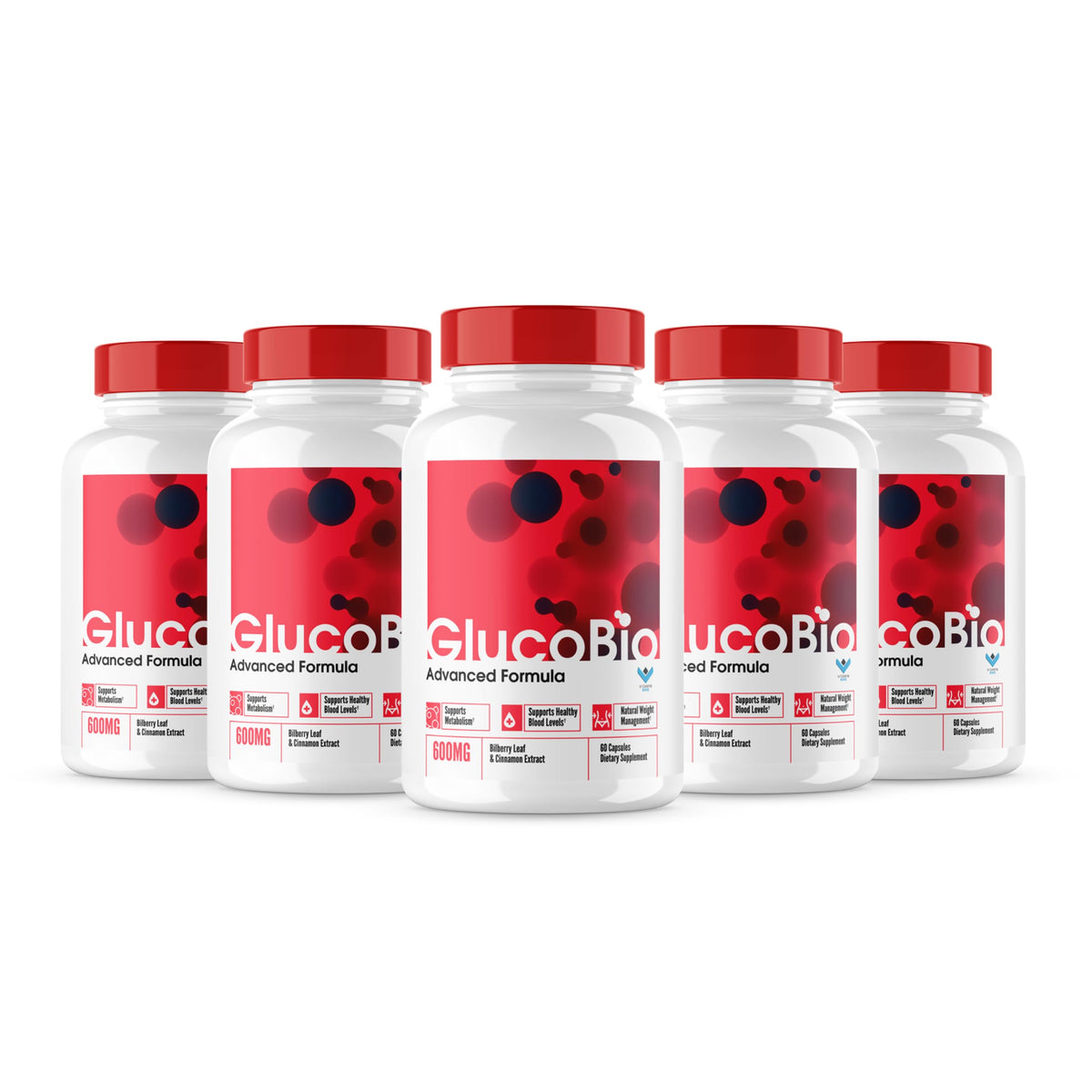 5 Pack Blood Support Capsules 300 Caps G8022