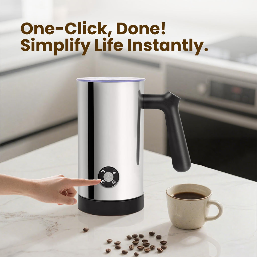 Electric Milk Frother 4-in-1 Foam Maker 10.6 oz C885522