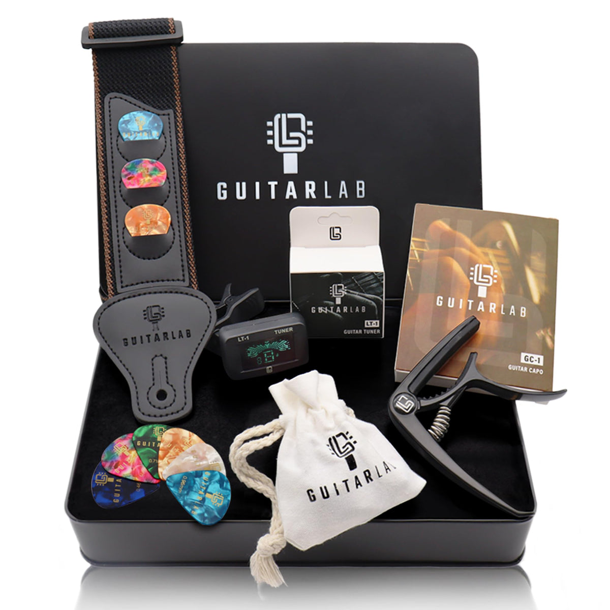 Guitar Accessories Kit - Strap, Capo, Tuner & Picks G61545