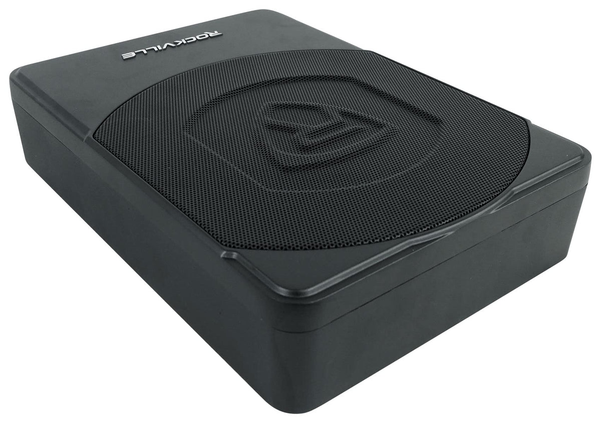 10" Powered Under-Seat Subwoofer with Amp Wiring Kit Q818