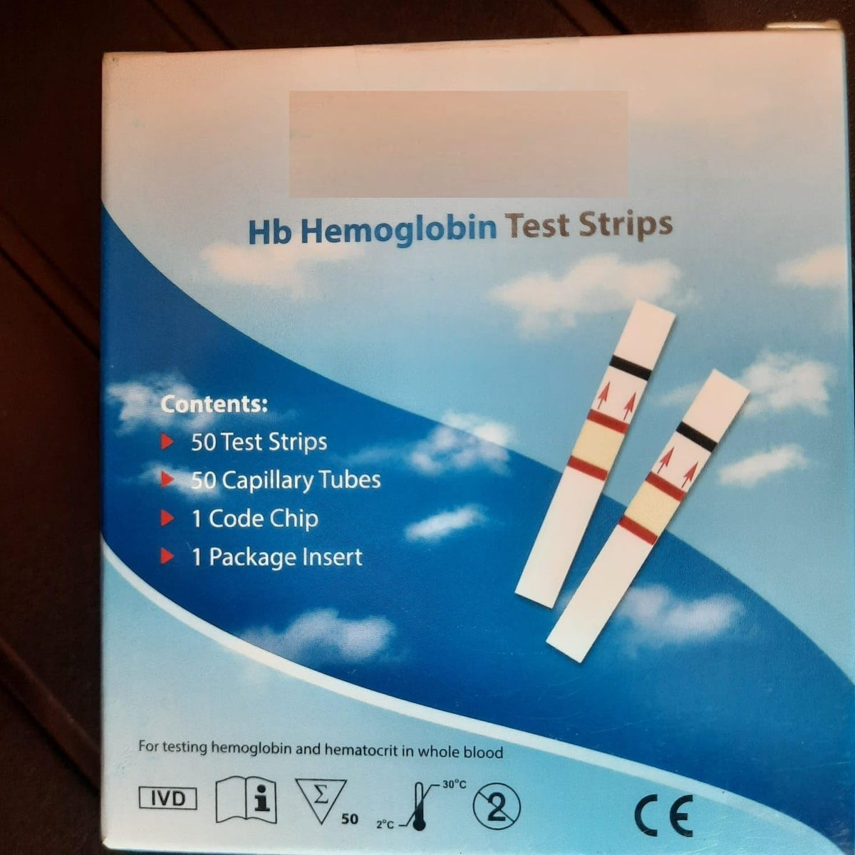 Hemoglobin Test Meter Kit with 50 Test Strips C114