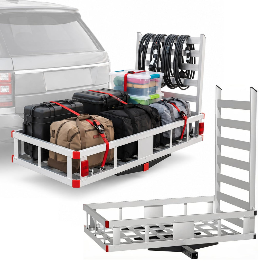 Aluminum Hitch Cargo Carrier with Ramp R560349