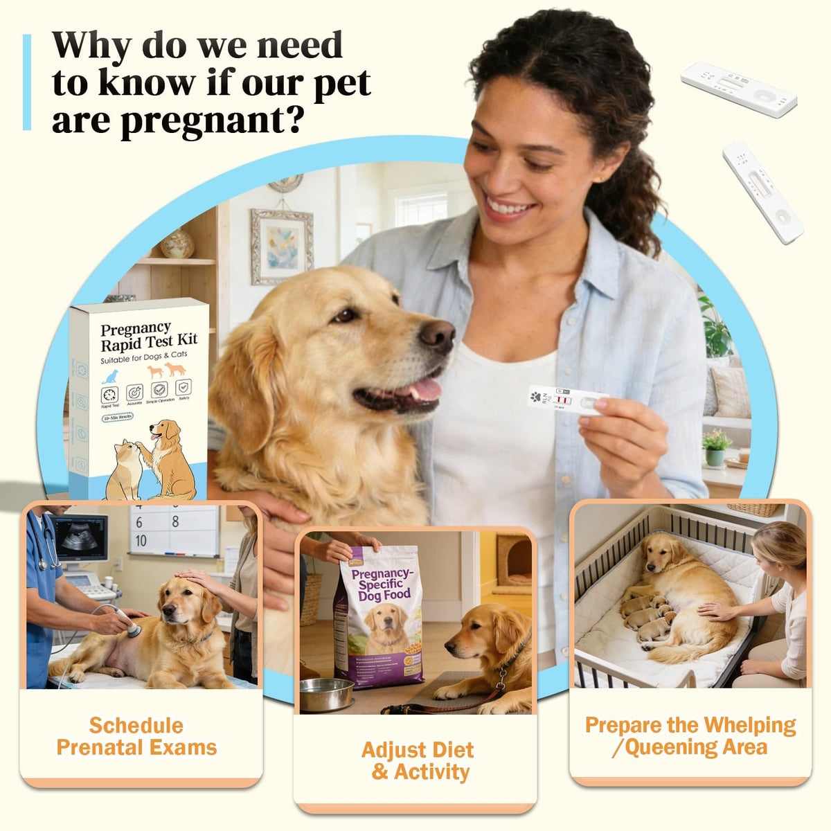 Dog & Cat Pregnancy Test Kit 1 Pack Blood Test G2598